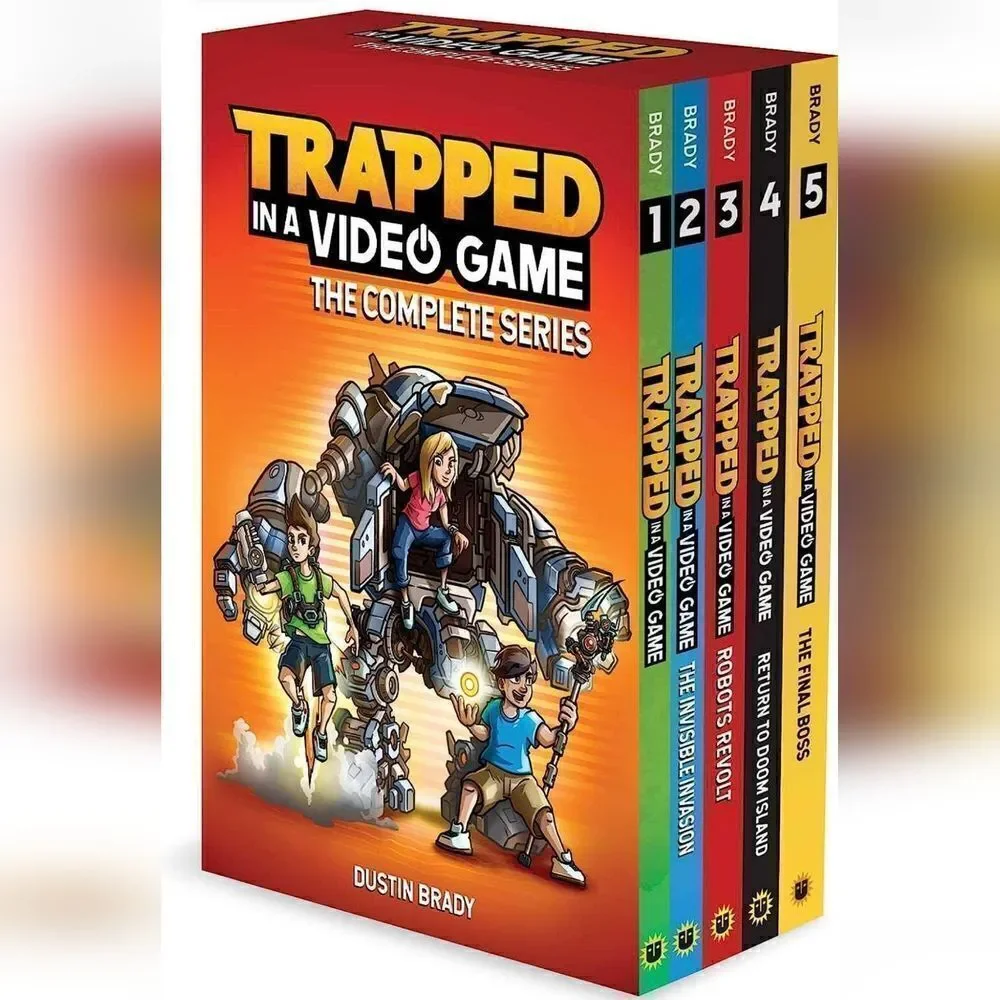 Trapped in a Video Game By Dustin Brady Complete Book Series # 1-5